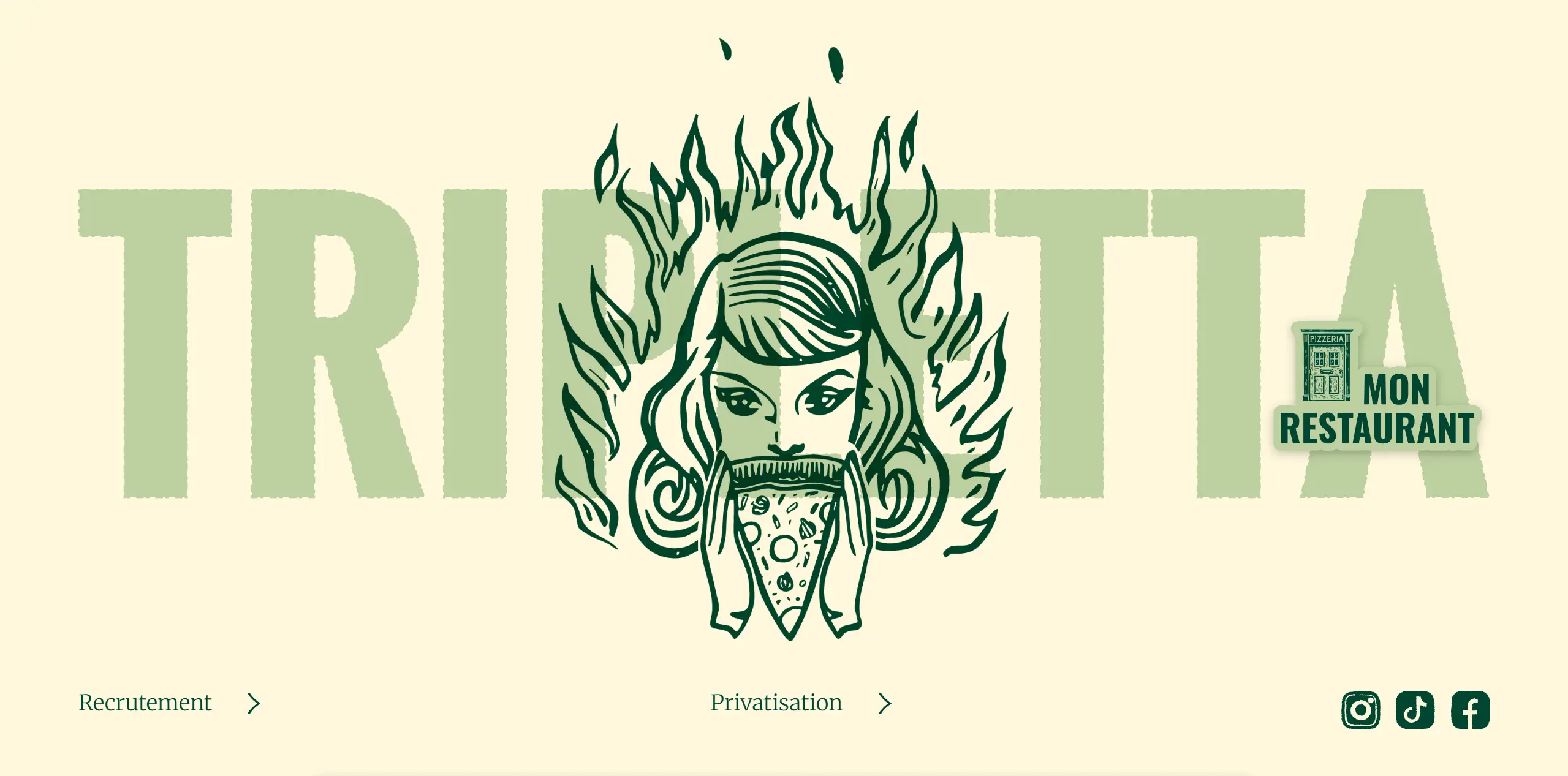 Tripletta Pizza website