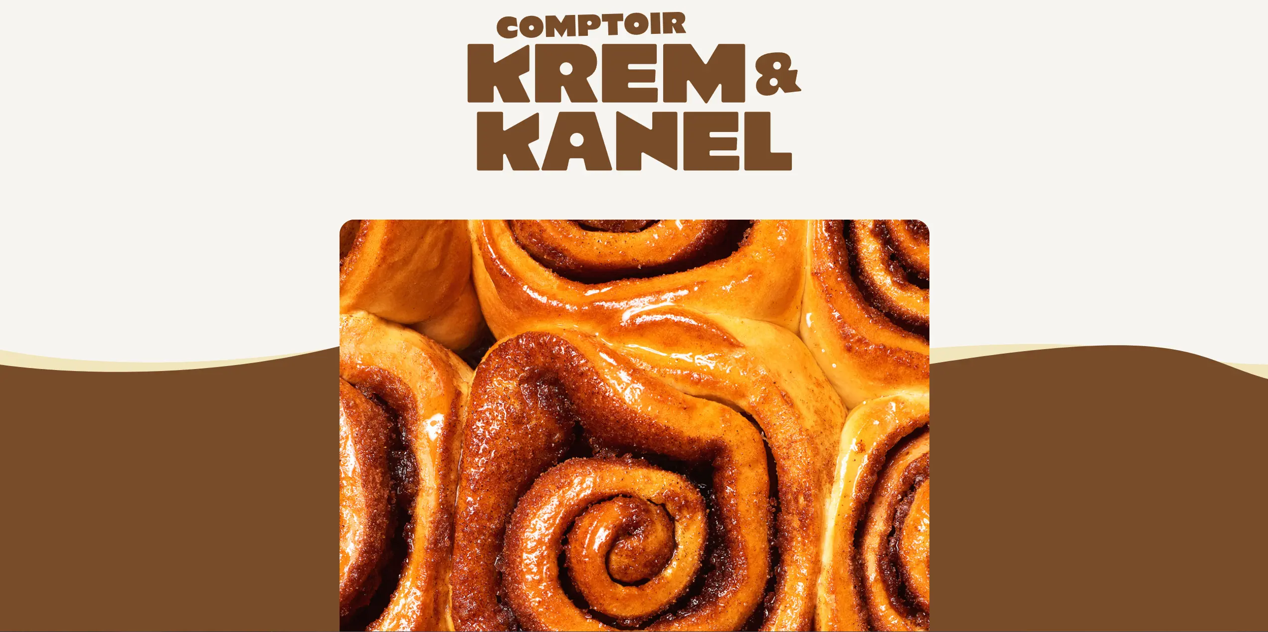 Kremkanel bakery and café website